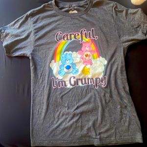 “Careful, I’m Grumpy” Carebears Tight fitting Tee, Small, Slightly Used